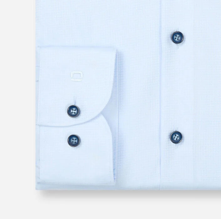 OLYMP - Level Five Body Fit Kent Business Shirt, Bleu
