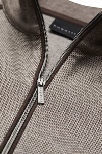 Bugatti - Full Zip Sweatshirt Jacket, Beige