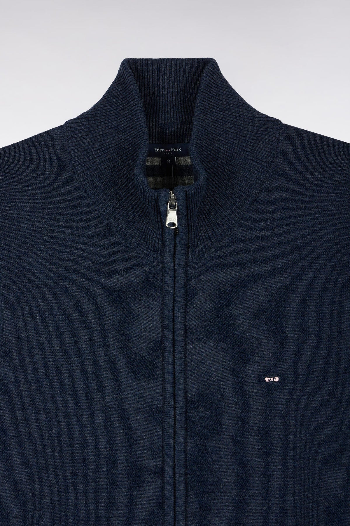 Eden Park - Wool Blend Full Zip Cardigan, Blue