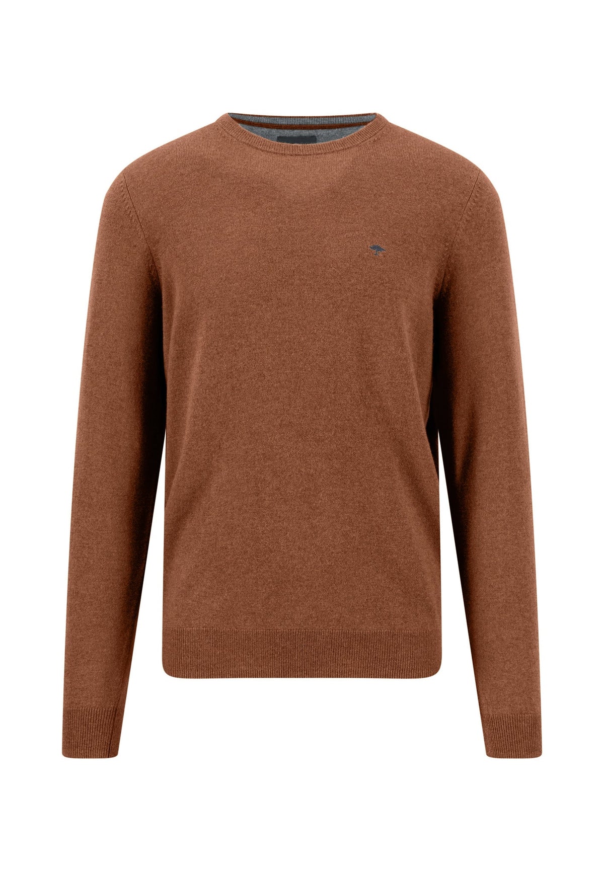 Fynch Hatton - Merino Cashmere Crew Neck, Hazel