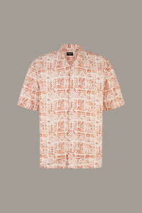Strellson - Cliro, Orange Patterned Shirt