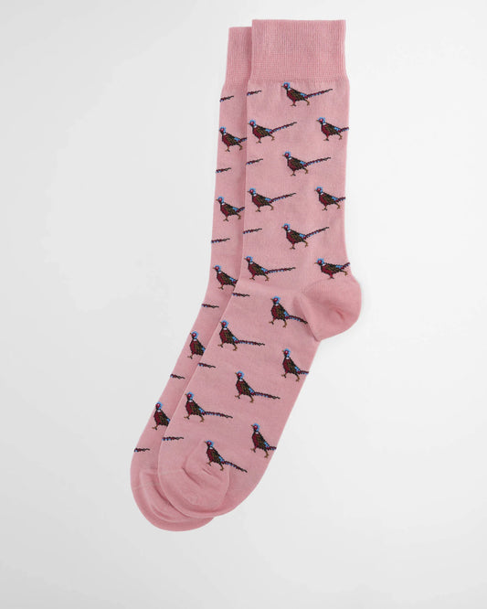 Barbour - Mavin Socks, Mineral Pink Pheasants