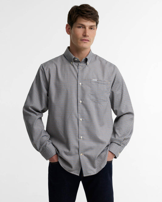 Barbour - Barnard Regular Fit Checked Shirt, Deep Blue