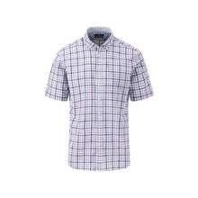 Load image into Gallery viewer, Fynch Hatton - Short Sleeve Checkered Shirt, Dusty Lavender

