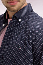 Load image into Gallery viewer, Eden Park - Regular Fit Poplin Cotton Shirt, Pink Microprint (3XL)
