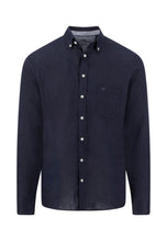Load image into Gallery viewer, Fynch Hatton - Linen Button-Down Collar Shirt, Navy
