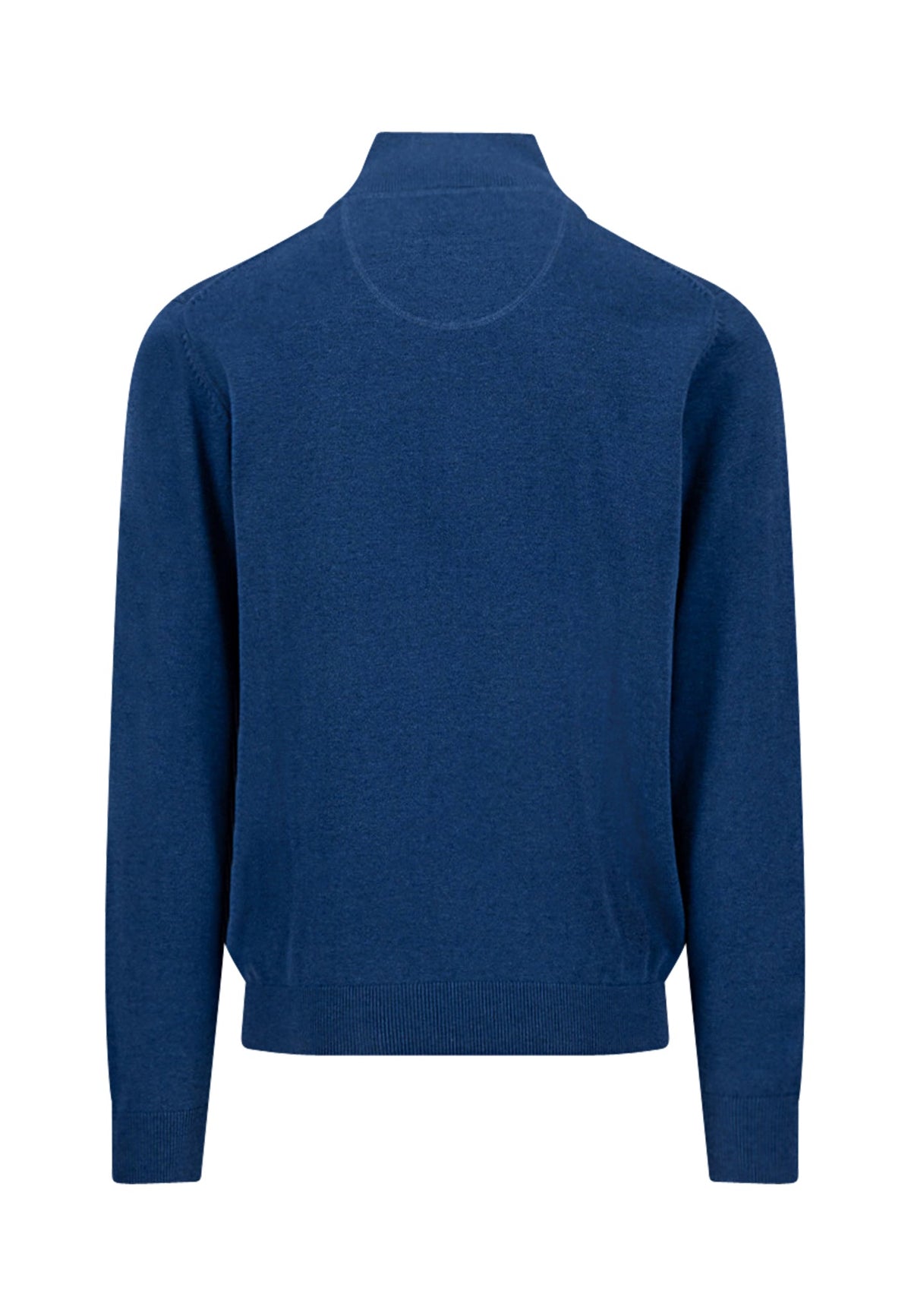 Fynch-Hatton - Knitted Cotton Troyer Collar Quarter-Zip, Midnight