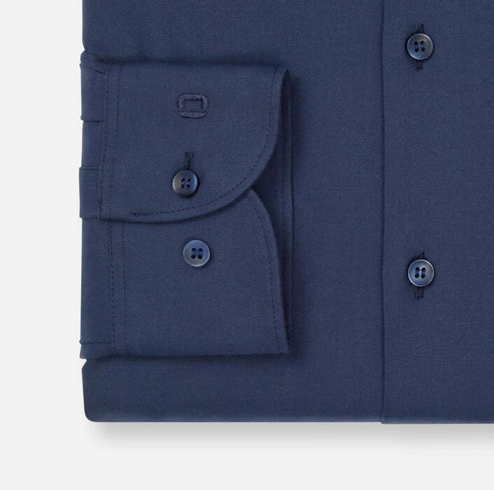 OLYMP - Level Five 24/Seven Body Fit Modern Kent Business Shirt, Marine