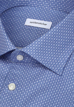 Load image into Gallery viewer, Seidensticker - Regular Fit Business Shirt, Mid-Blue Print
