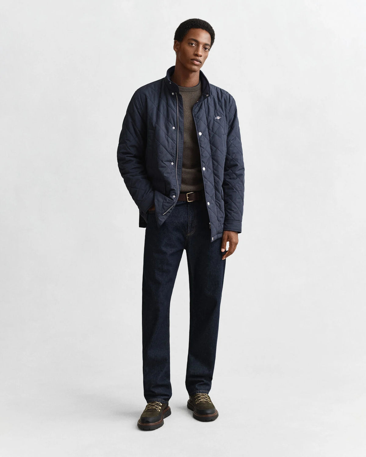 Gant - Quilted Windcheater Mid Jacket, Evening Blue