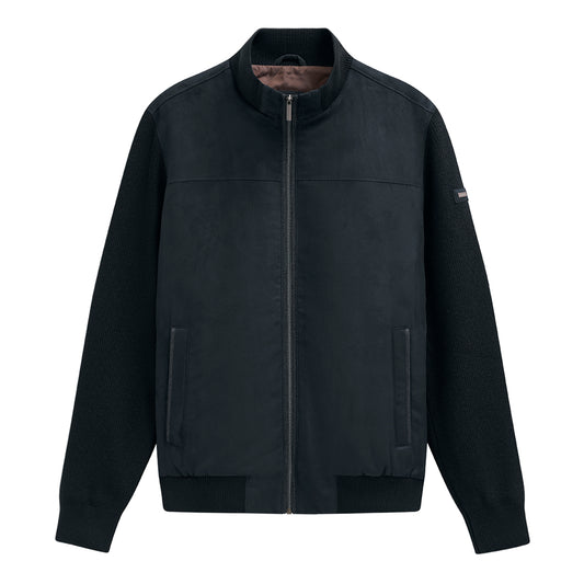 Bugatti  - Bugatti Full Zip Hybrid Jacket, Navy