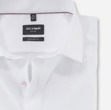 Load image into Gallery viewer, OLYMP -  Modern Fit, White Shirt Pink Button
