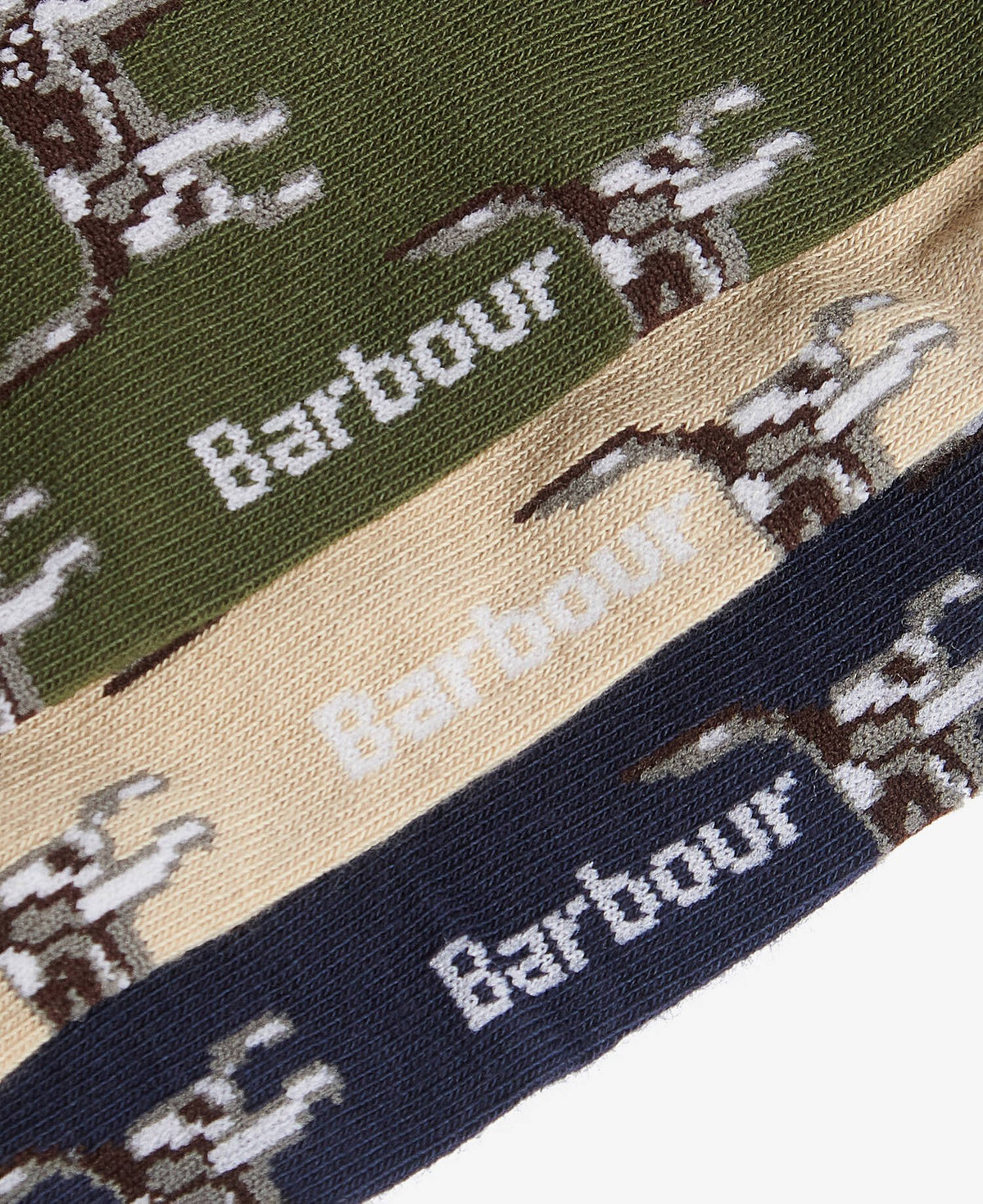 Barbour - Dog Pointer 3-Pack Sock Gift Set, Forest Mist