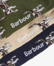 Load image into Gallery viewer, Barbour - Dog Pointer 3-Pack Sock Gift Set, Forest Mist
