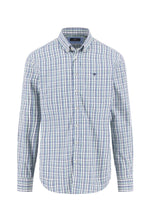 Load image into Gallery viewer, Fynch Hatton - Check Pattern Cotton Shirt, Fern

