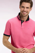 Load image into Gallery viewer, Eden Park - Cotton Contrast Collar Polo Shirt Slim, Fuchsia
