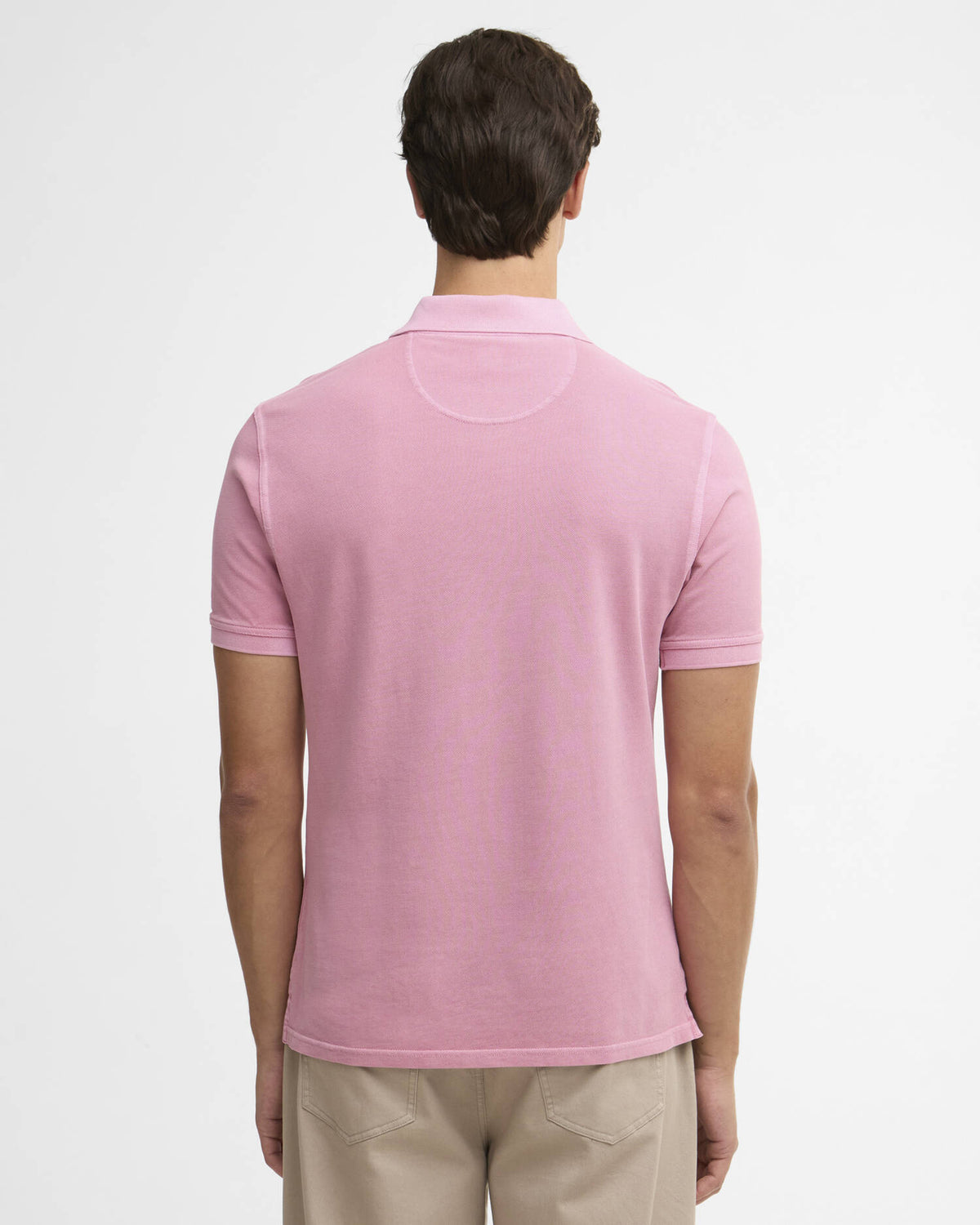 Barbour - Washed Tartan Tailored Fit Pique Polo Shirt - Washed Pink