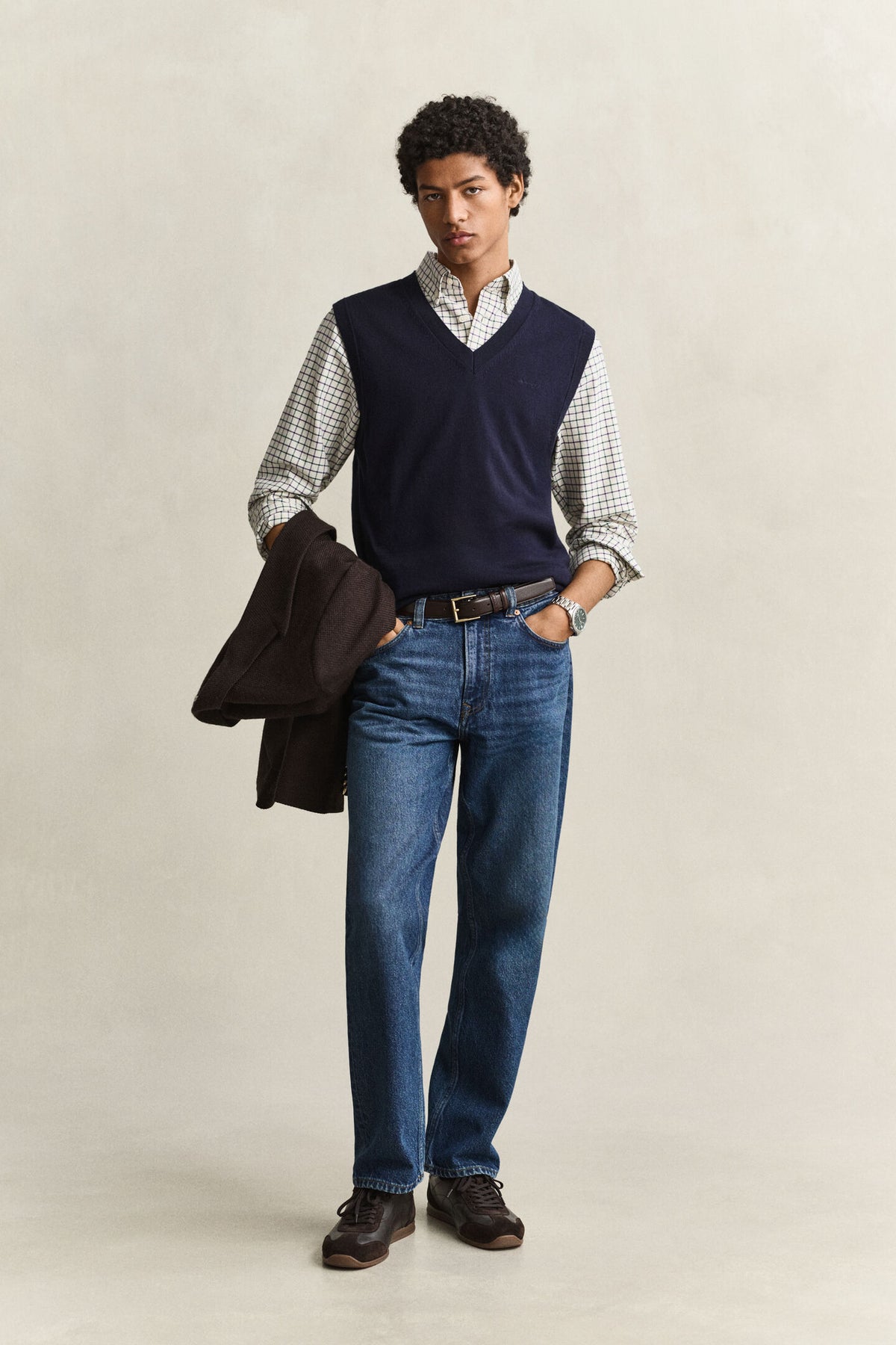 GANT - Reg Archive Oxford Check Shirt, Cream