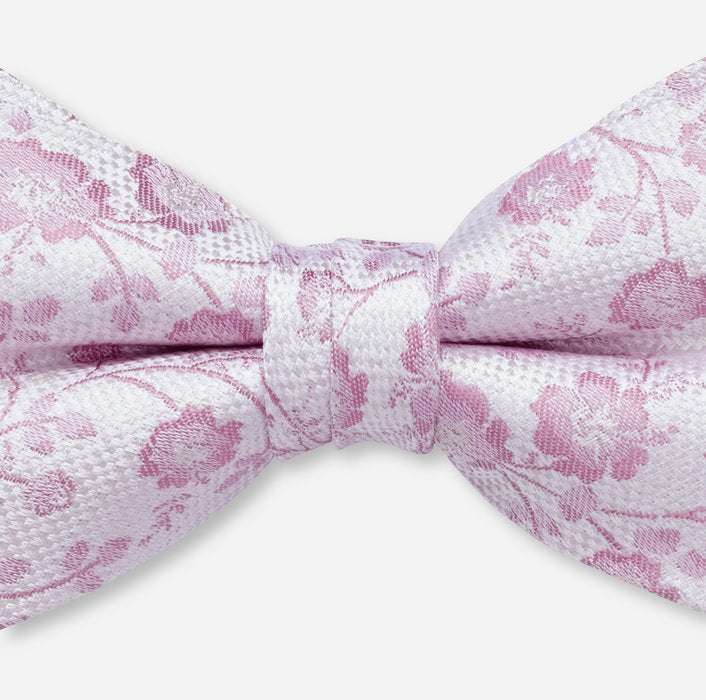 Olymp- Floral Bow Tie Silk, Mauve