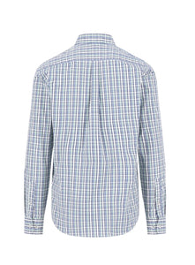 Fynch Hatton - Check Pattern Cotton Shirt, Fern
