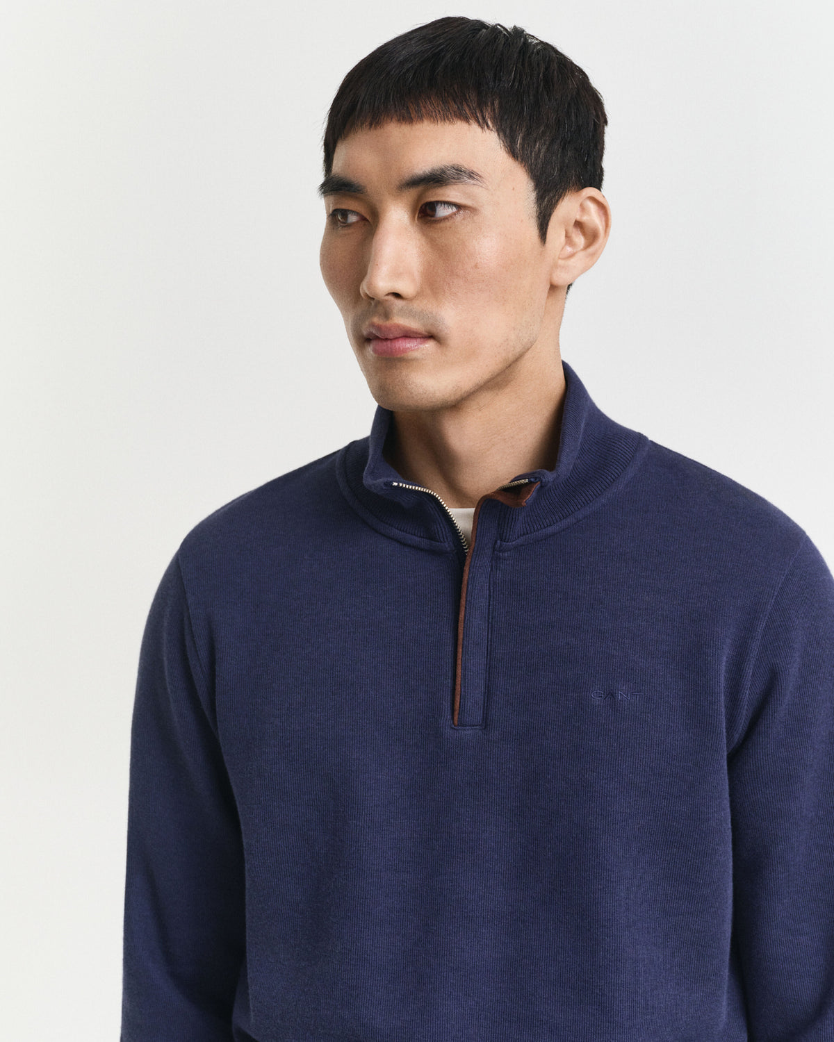 Gant - Sacker Rib Half Zip, Persian Blue (XXL Only)