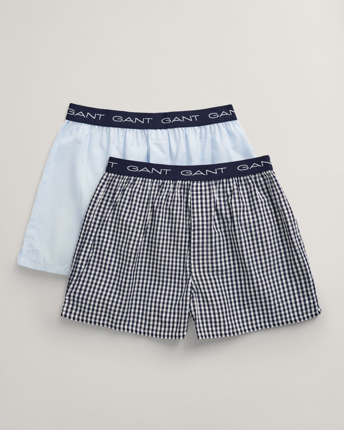 Gant - 2-Pack Gingham Striped Boxers