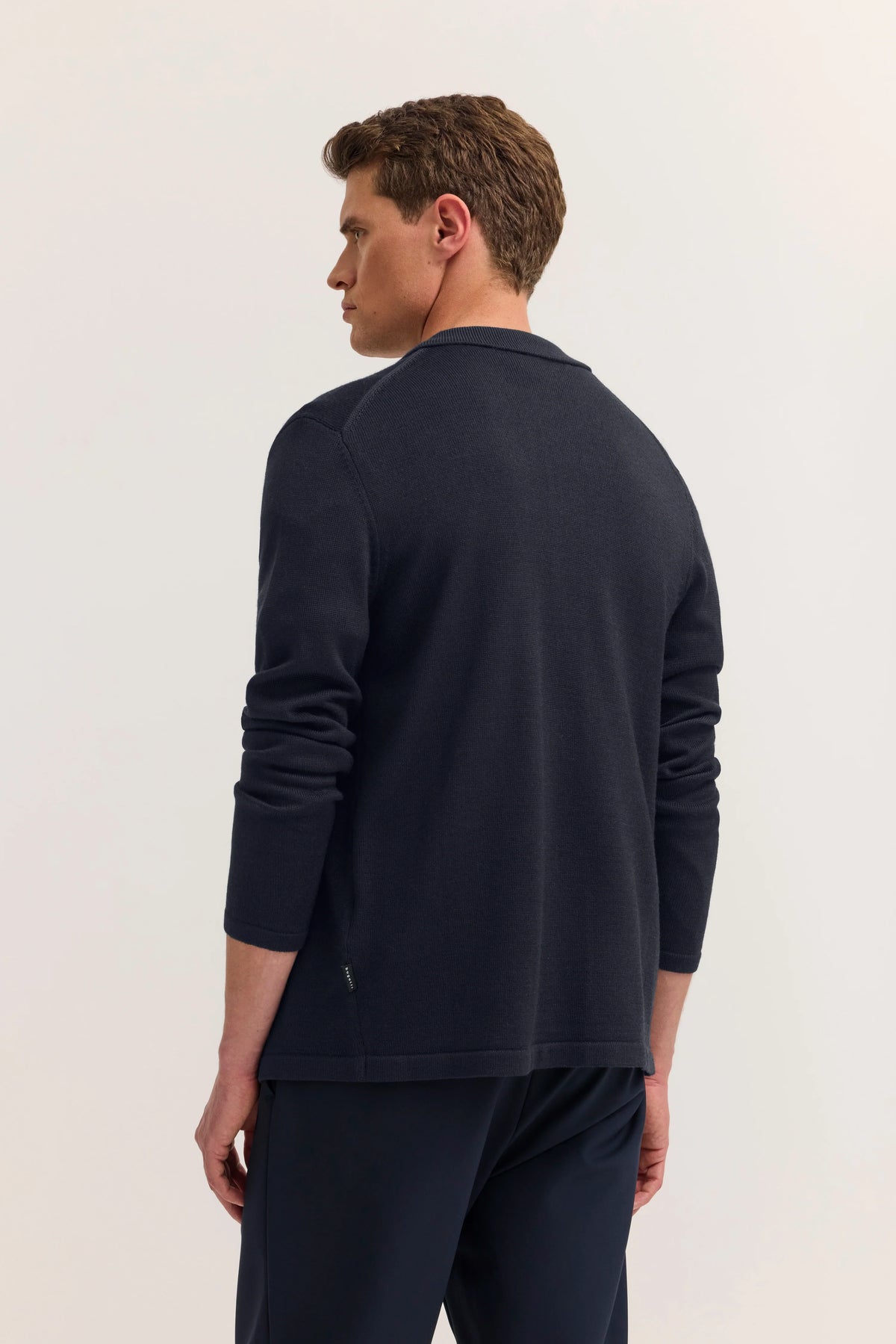 Bugatti - Wool Blend Button-Up Cardigan, Navy