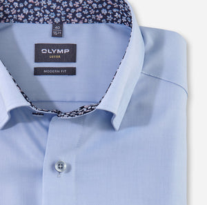 OLYMP - Luxor Business Shirt, Modern Fit, Under Button-Down, Light Blue