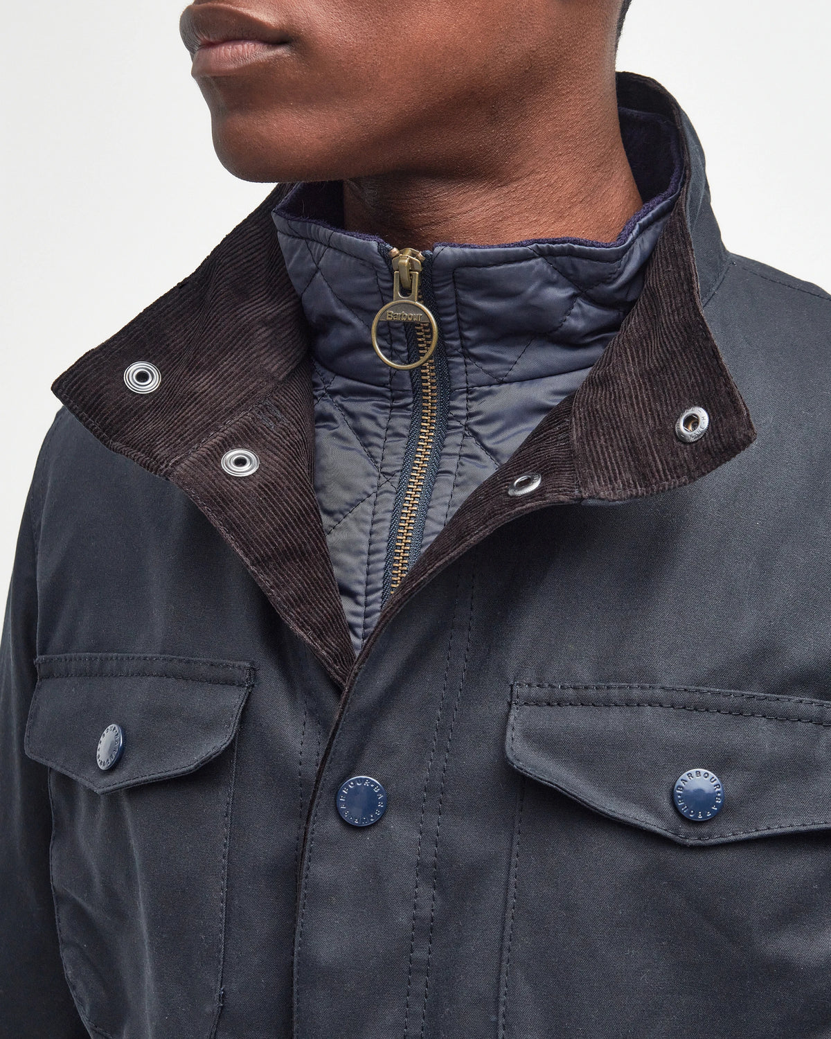 Barbour - Ogston Wax Jacket, Navy