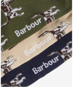 Barbour - Dog Pointer 3-Pack Sock Gift Set, Forest Mist