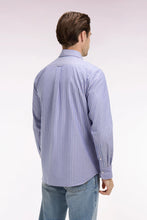 Load image into Gallery viewer, Eden Park - Pinpoint Striped Cotton Shirt, Violet / Pink
