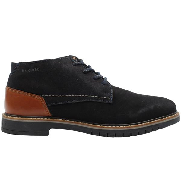 Bugatti - Leather and Suede Boot, Dark Blue, Otto (42 Only)