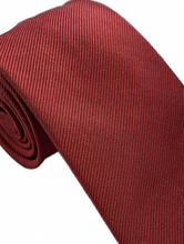 Load image into Gallery viewer, Dark Red Silk Tie
