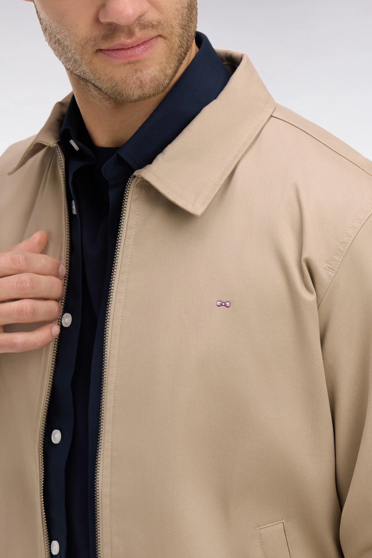Eden Park - Padded Harrington Jacket, Beige