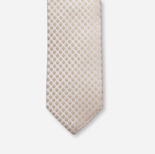 Load image into Gallery viewer, Olymp- Silk Pokadot Tie, Nautral
