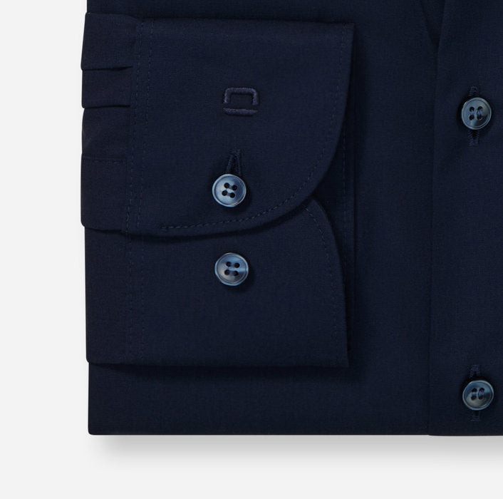 OLYMP - Level Five Body Fit Business Shirt, New York Kent, Cobalt