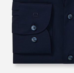 OLYMP - Level Five Body Fit Business Shirt, New York Kent, Cobalt