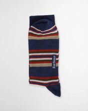 Load image into Gallery viewer, Barbour - Summer Stripe Socks, 2 Pack, Navy &amp; Blue

