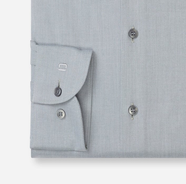 OLYMP - Level Five 24/Seven Body Fit Modern Kent Business Shirt, Muted Green