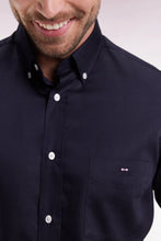 Load image into Gallery viewer, Eden Park - Navy piqué cotton straight-cut shirt
