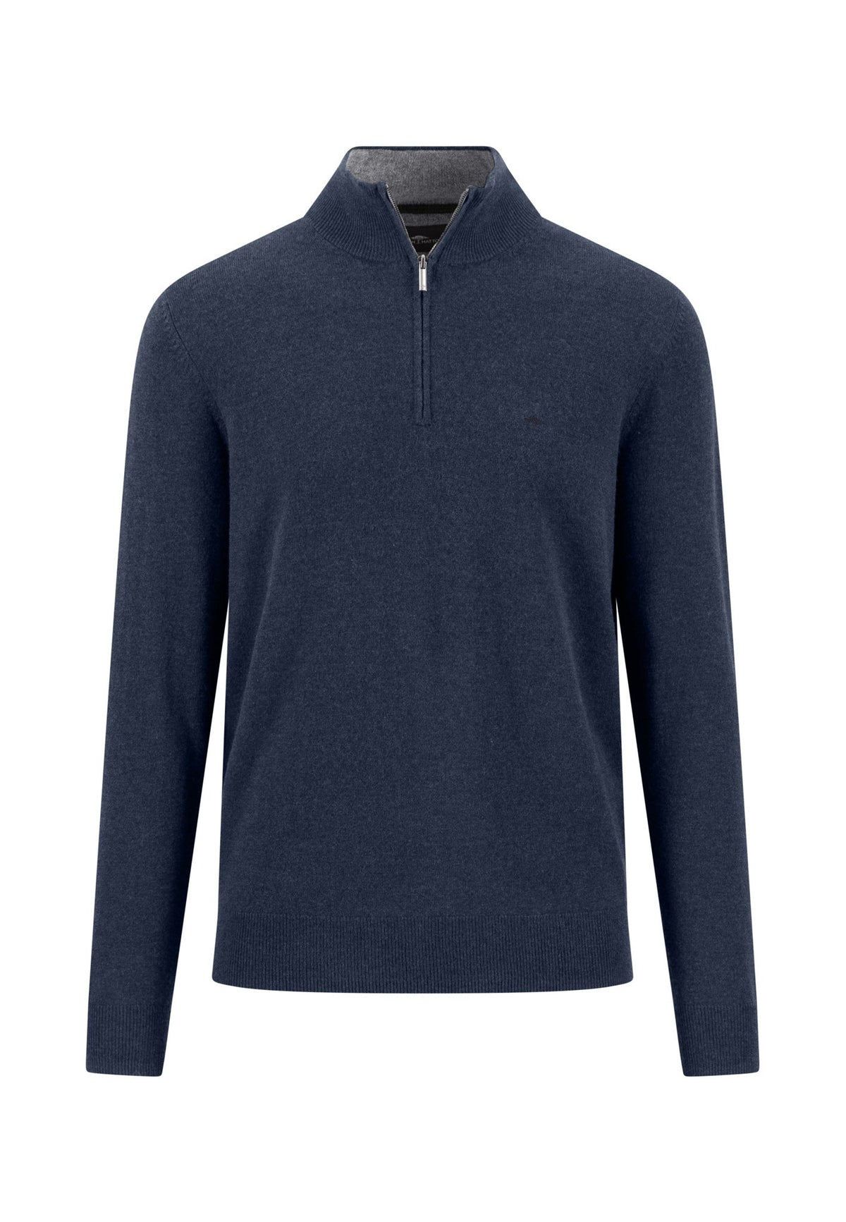Fynch Hatton - Merino Cashmere Half-Zip, Ink Blue (3XL)
