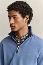 Load image into Gallery viewer, GANT - Sacker Rib Half Zip, Blue Horizon
