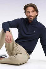 Load image into Gallery viewer, Eden Park - Long Sleeved Stretch Polo, Navy
