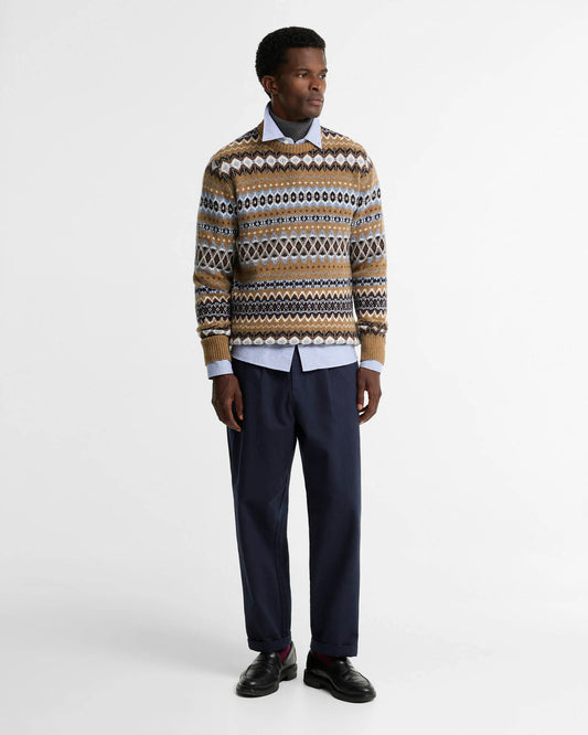 Barbour - Case Fair-isle Crew Neck Sweater, Trench