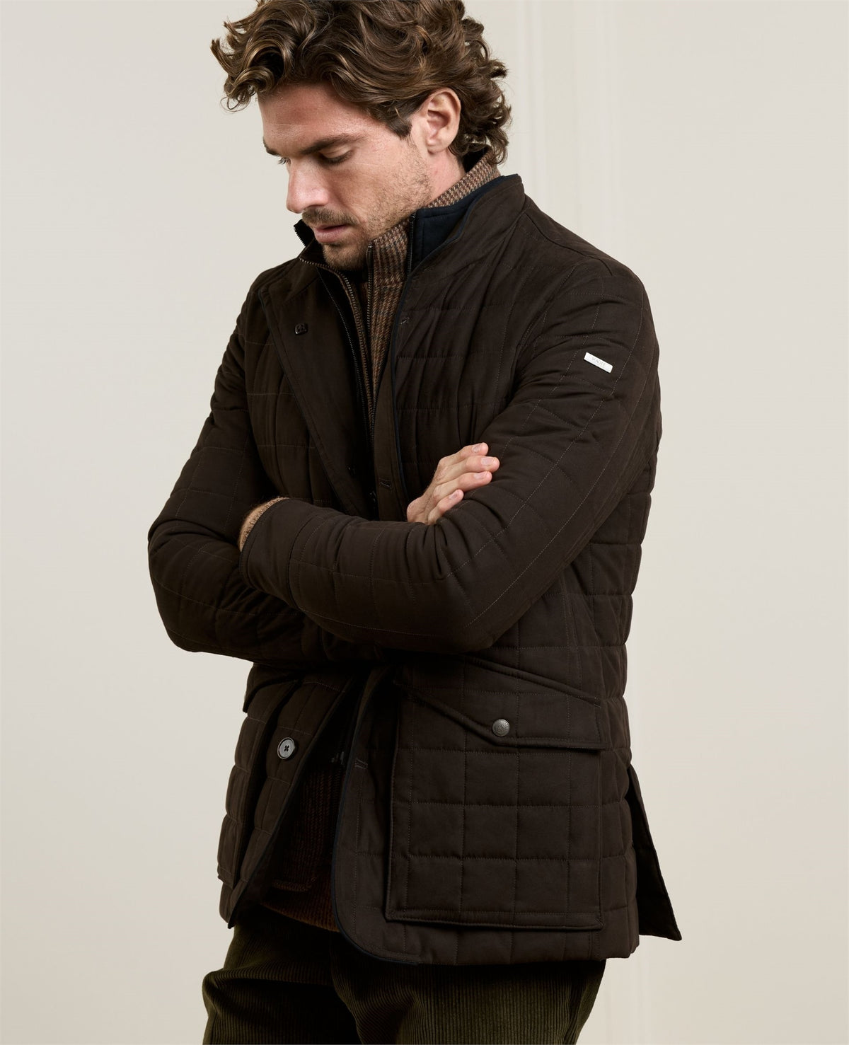 Magee - Glenveigh Quilted Jacket, Chocolate Brown (M & L Only)