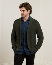 Load image into Gallery viewer, Magee - Inver Rib Cardigan, Forest Green
