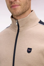 Load image into Gallery viewer, Eden Park - Interlock Zip-Up Sweatshirt, Beige Contrast
