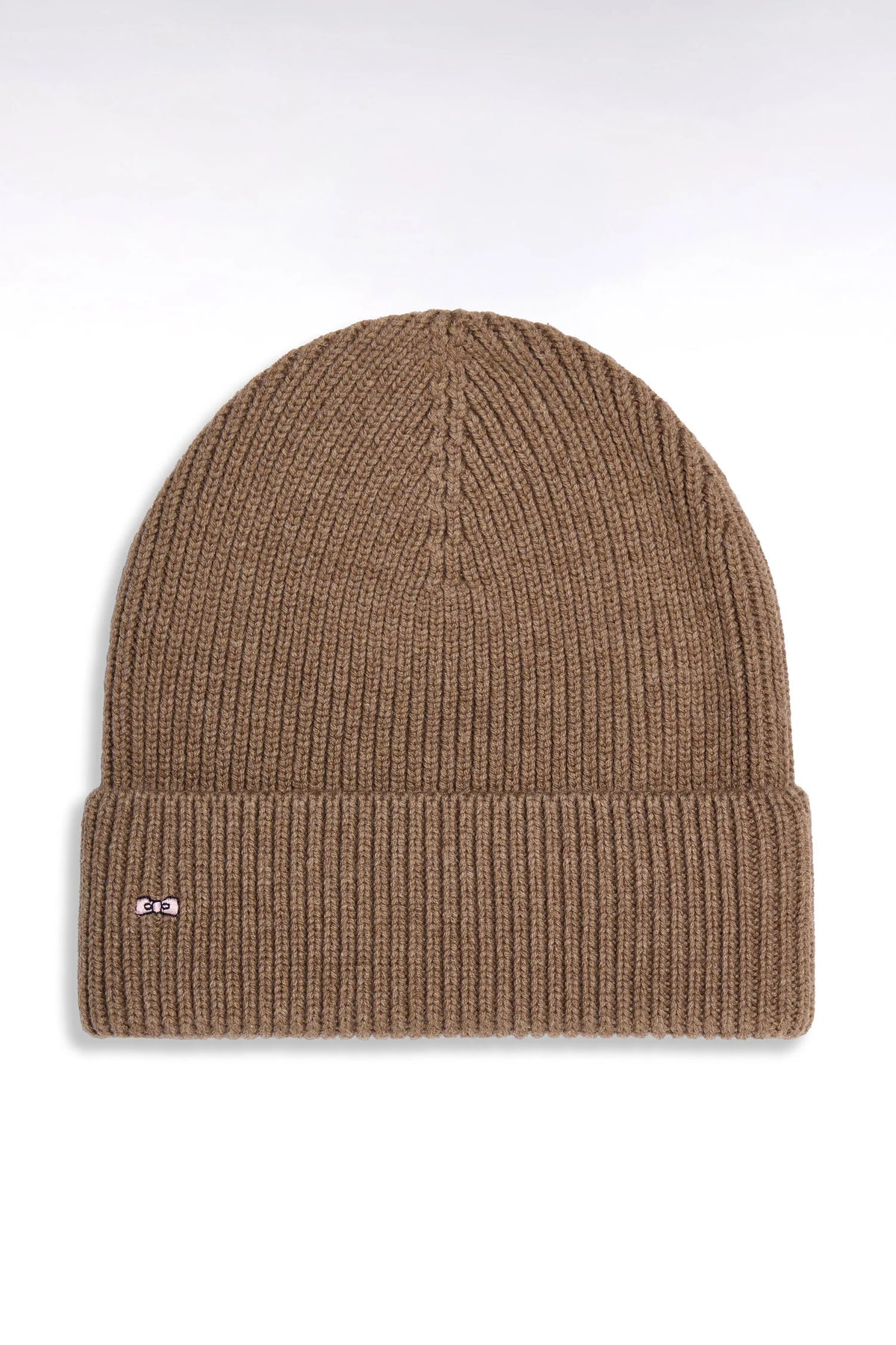 Eden Park - Wool Blend Ribbed Beanie, Coffee Beige