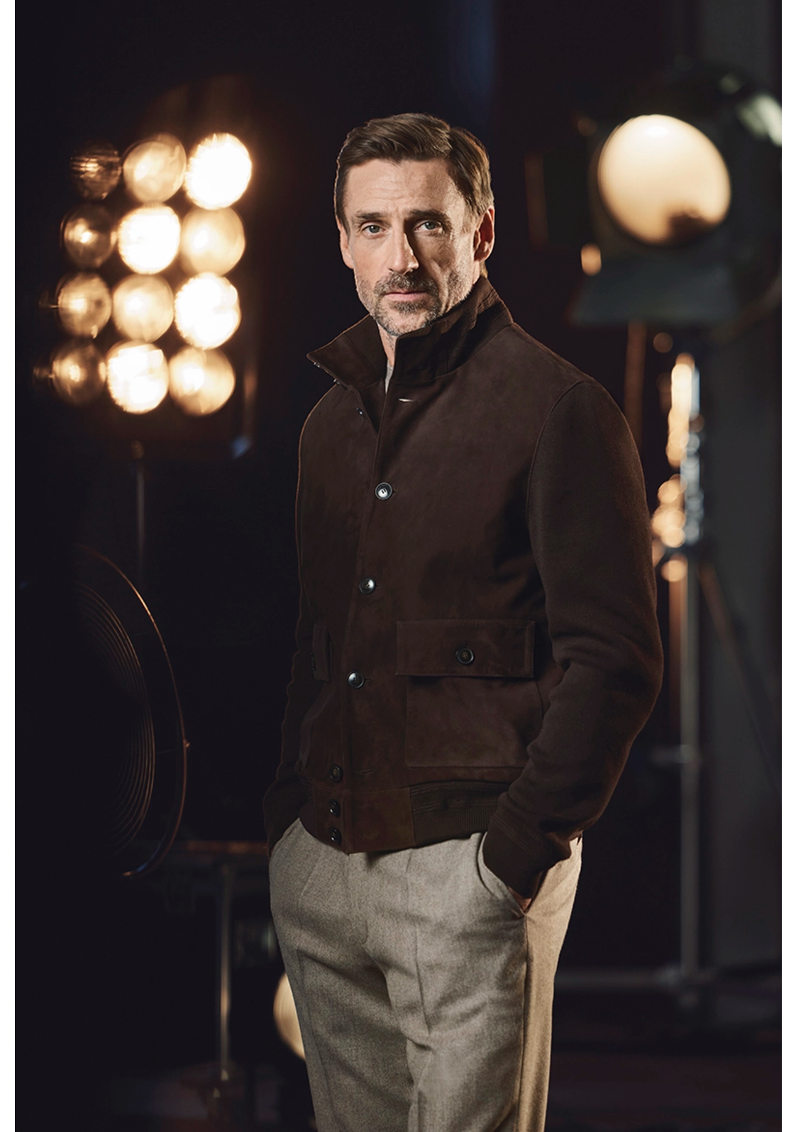 Carl Gross - Lowell Suede Jacket, Brown