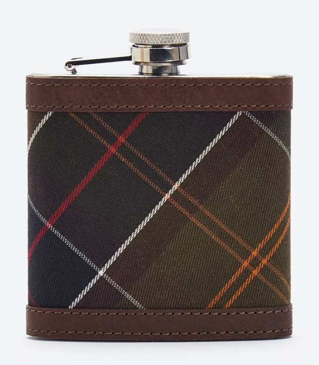 Barbour - Hip Flask Dark Brown
